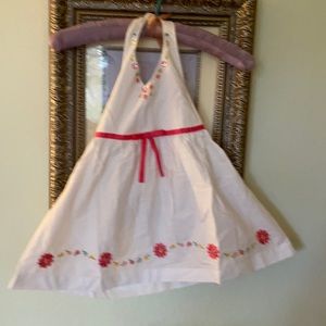 24 month 100% cotton white crisp sundress